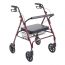 Heavy Duty Bariatric Walker Rollator with Large Padded Seat
