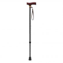 Adjustable Lightweight T Handle Cane with Wrist Strap