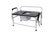 Bariatric Extra Wide Drop Arm Bedside Commode Seat