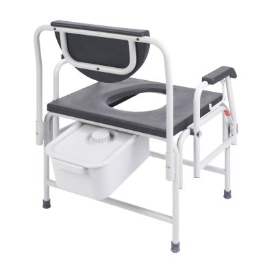 Bariatric Drop Arm Bedside Commode Seat