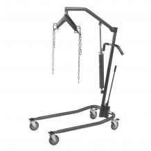 Hydraulic Patient Lift with Six Point Cradle, Silver Vein