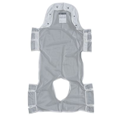 Patient Lift Sling with Head Support and Commode Opening, 53