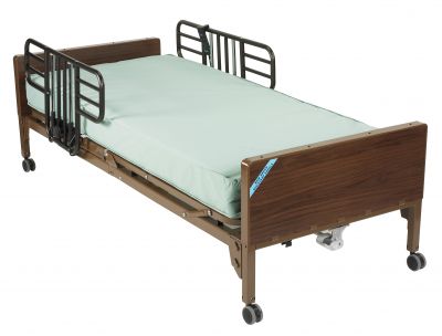Half Rails and Therapeutic Support Mattress